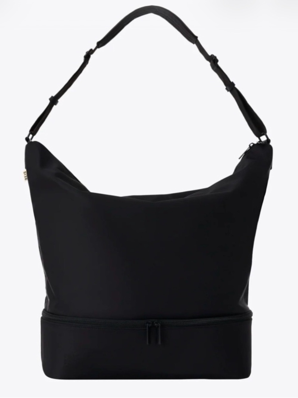BEIS Black Crescent Weekender bag